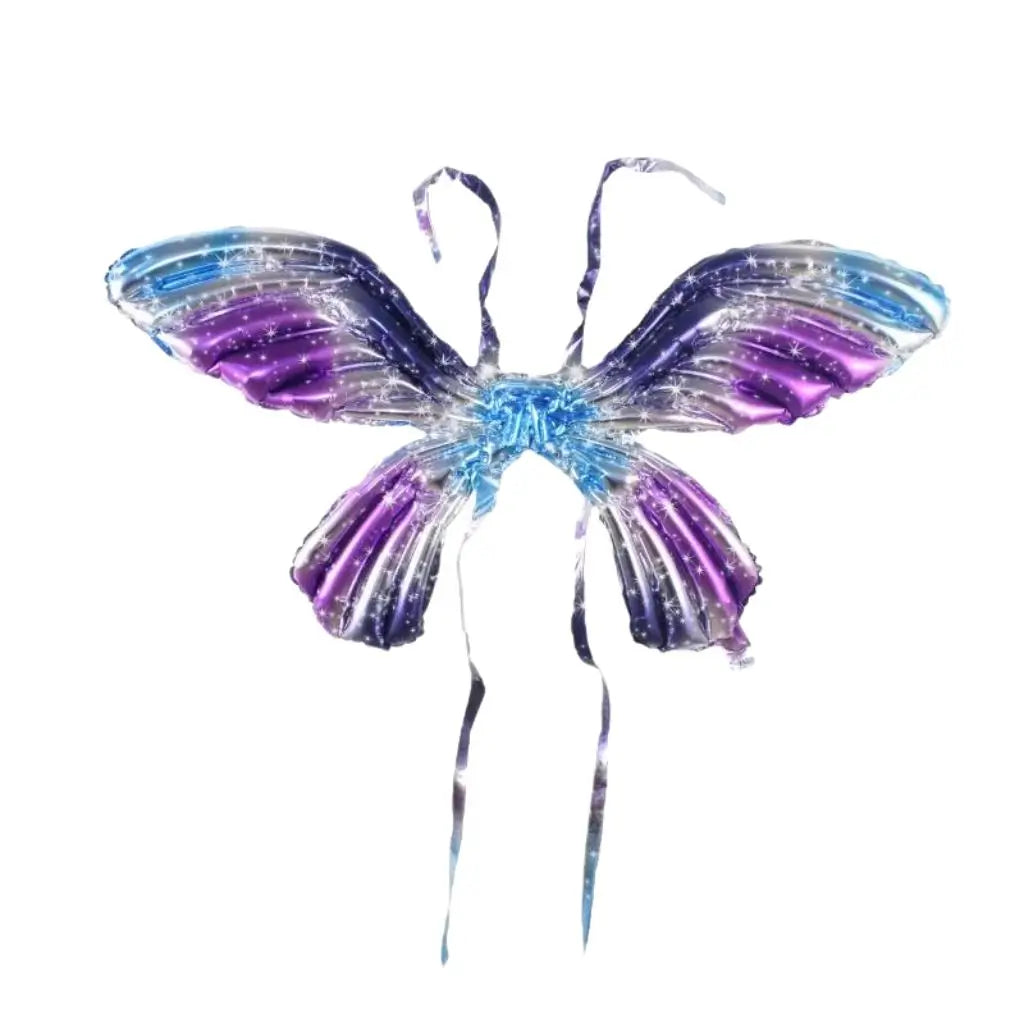 Large Butterfly Fairy Wing Foil Balloon - Gradient Blue Purple