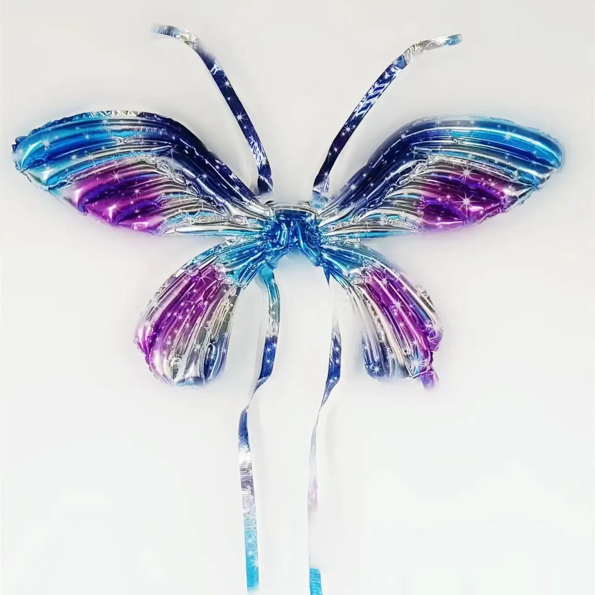 Large Butterfly Fairy Wing Foil Balloon - Gradient Blue Purple