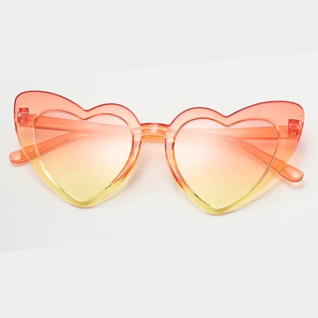 Gradient Cat Eye Heart Sunglasses – Party Glasses for Adults