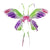 Large Butterfly Fairy Wing Foil Balloon - Gradient Pink Purple