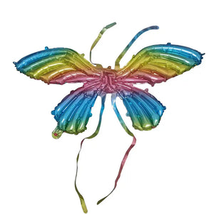 Large Butterfly Fairy Wing Foil Balloon - Gradient Rainbow