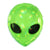 Green Alien Head black eye Foil Balloon ufo outer space kids birthday party decorations