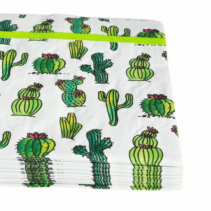 Cactus Paper Lunch Napkins 20 Pack
