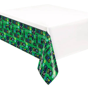 Rectangular Gamer Printed Plastic Tablecover 137cm x 213cm.