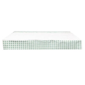 Reusable Green Gingham Paper Tablecover