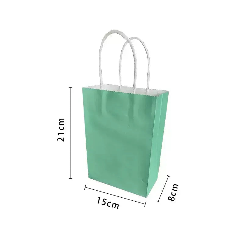 Green Paper Gift Bags 4pk