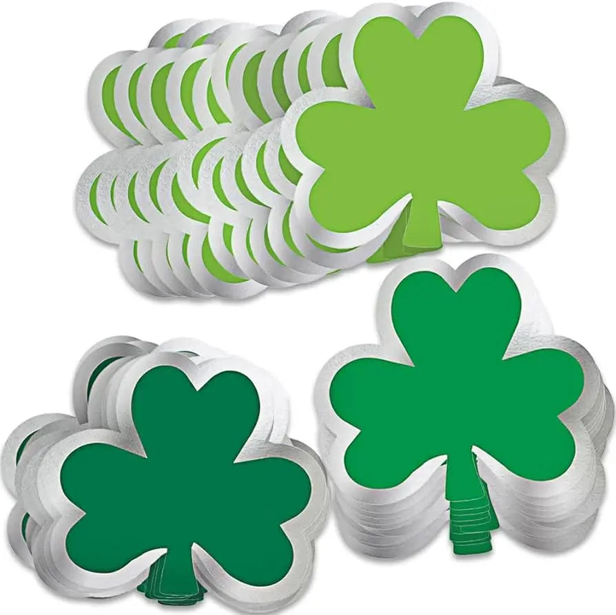 happy st patricks day Shamrock Mini Cutout Value Pack of 50