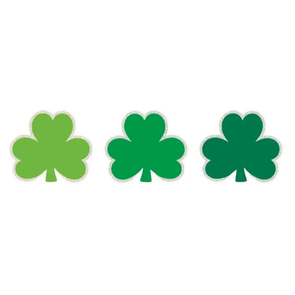 happy st patricks day Shamrock Mini Cutout Value Pack of 50