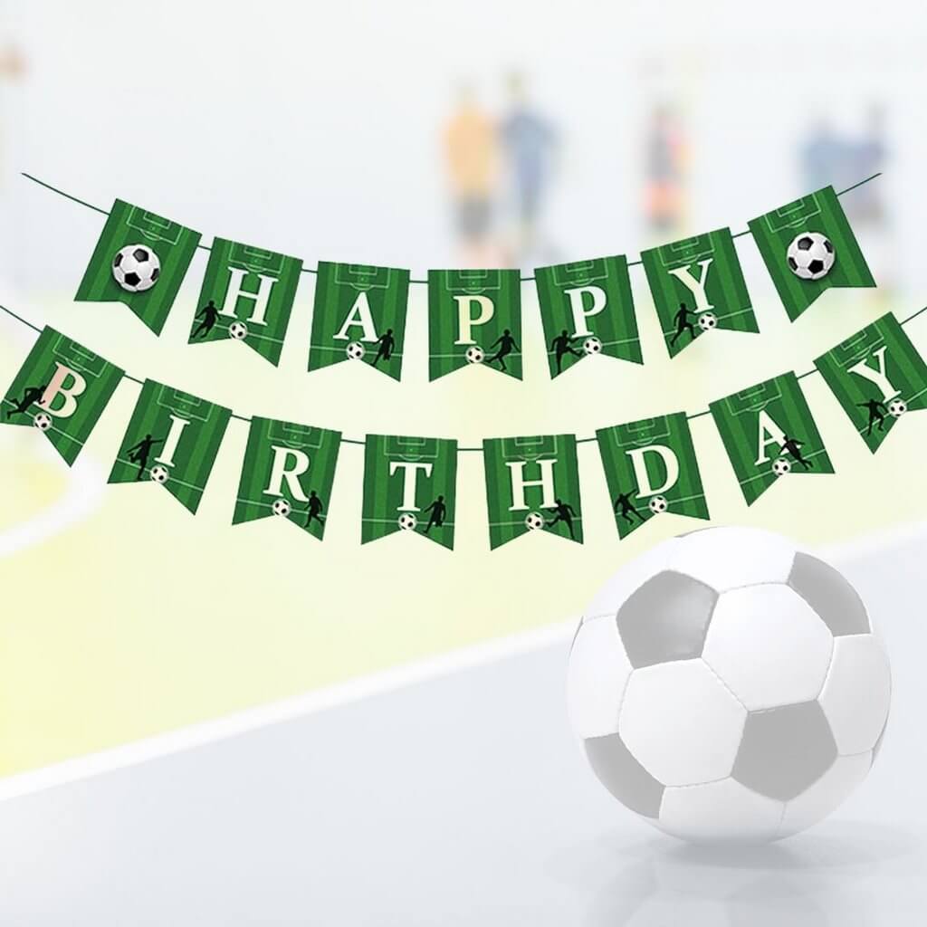 Happy Birthday Soccer Paper Bunting