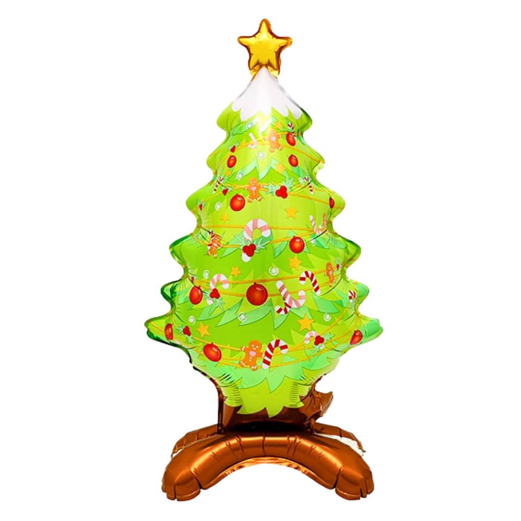 Jumbo Green Standing Christmas Tree Foil Balloon