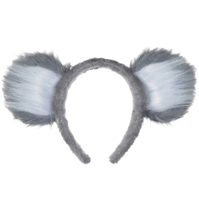 Koala Bear Furry Ears Headband for adults