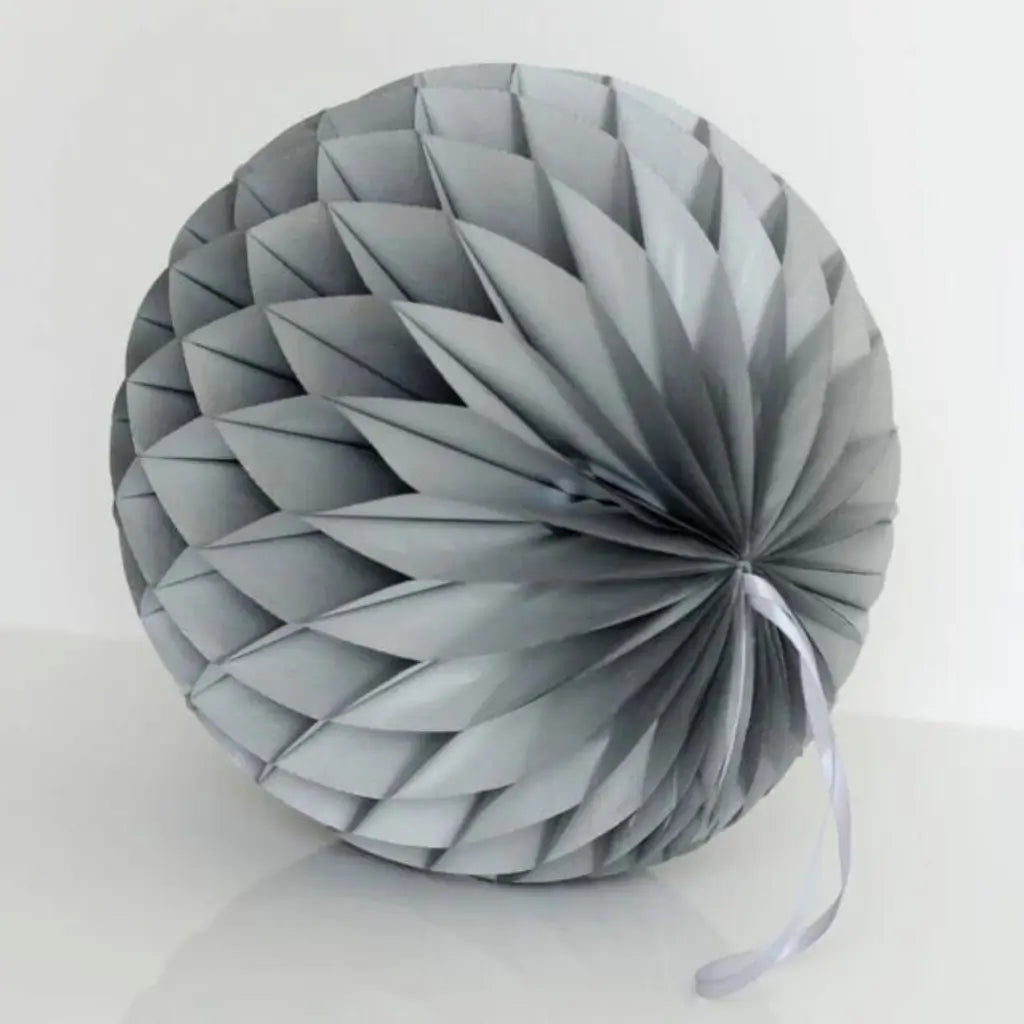 Grey Paper Honeycomb Ball