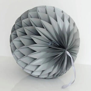 Grey Paper Honeycomb Ball