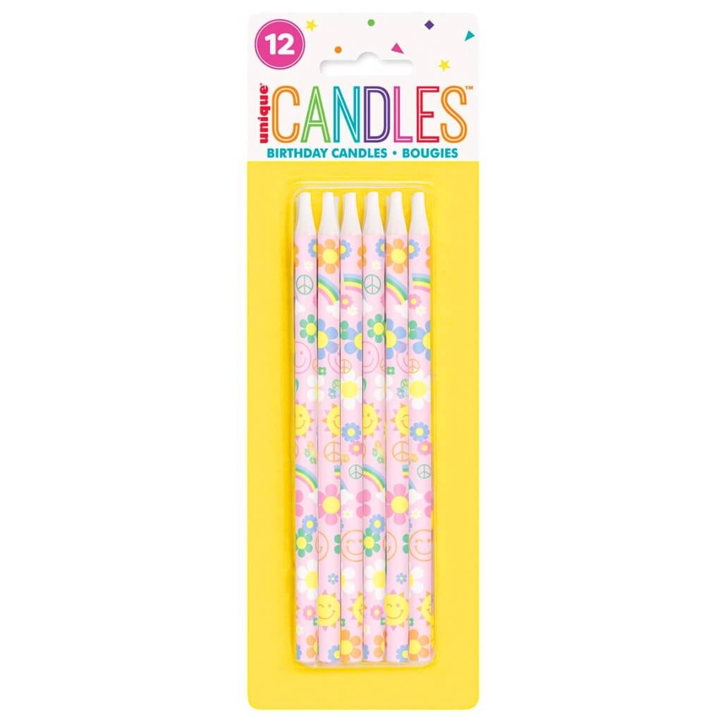 Grovvy Birthday Candles 12.7cm 12pk