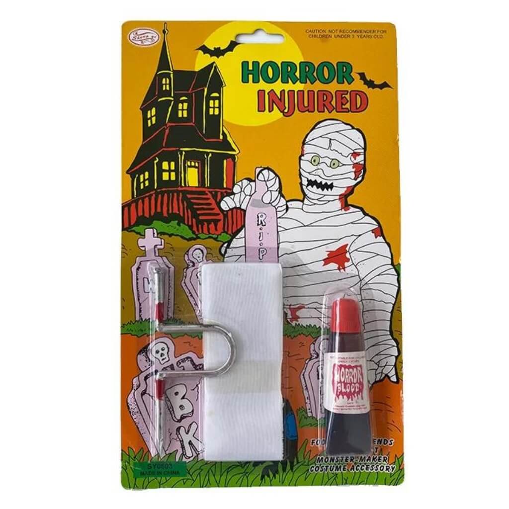 Bloody Nail Through Finger Halloween Costume Accessory