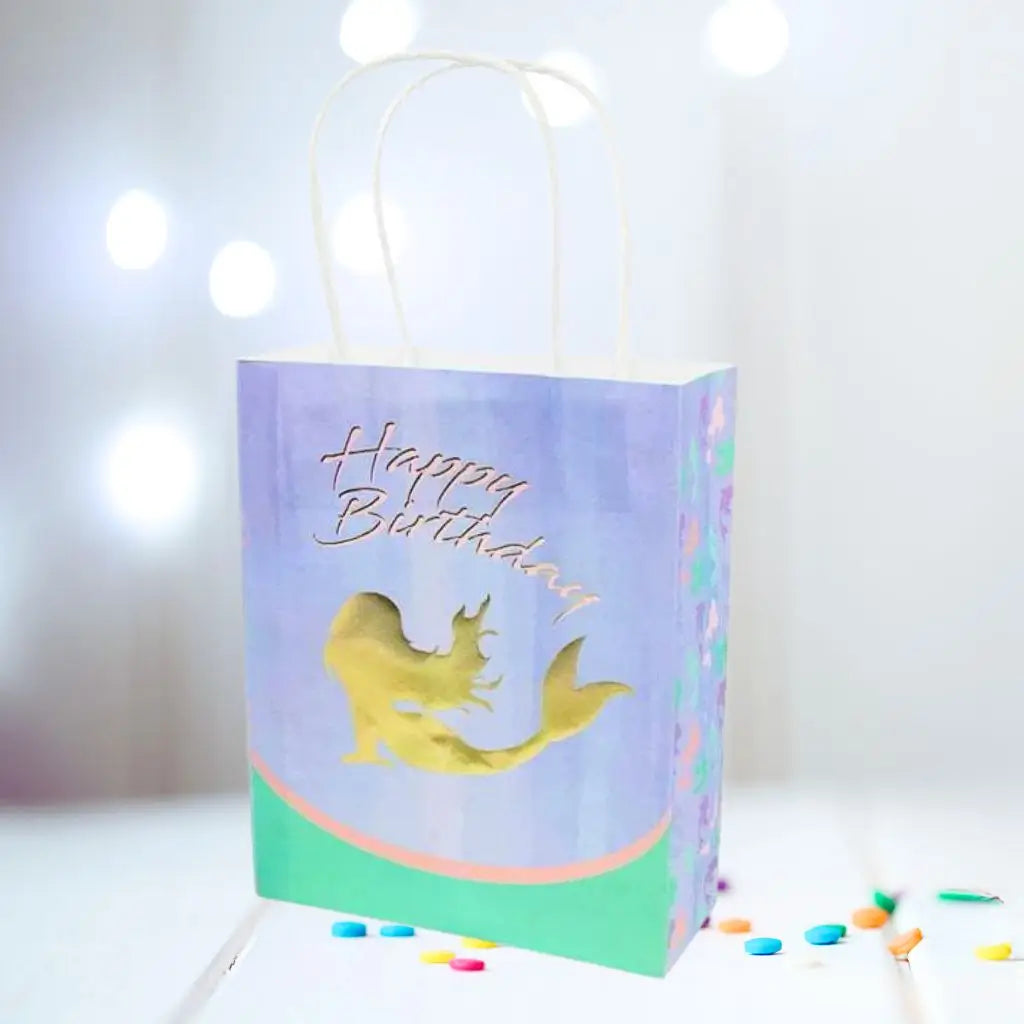 Happy Birthday Mermaid Gift Bags 8pk