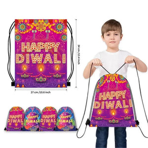 Happy Diwali Drawstring Backpack