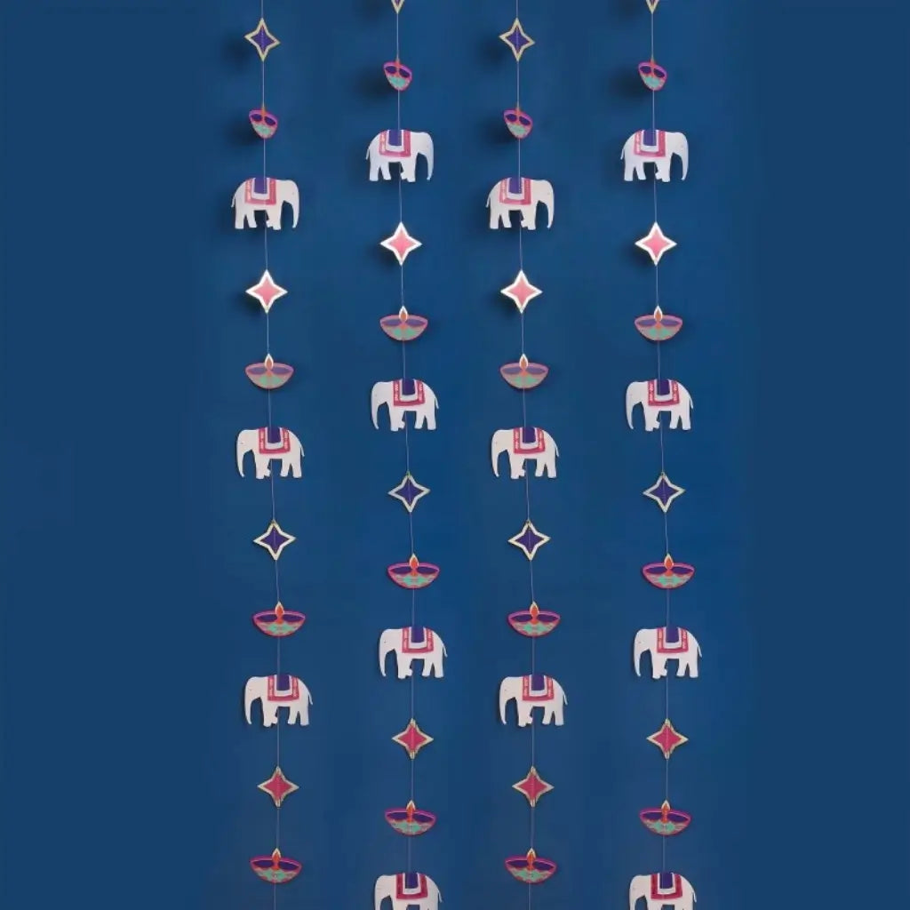 Happy Diwali hanging card decoration 5 metres
