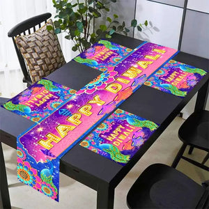 Happy Diwali Peacock Rangoli Placemat