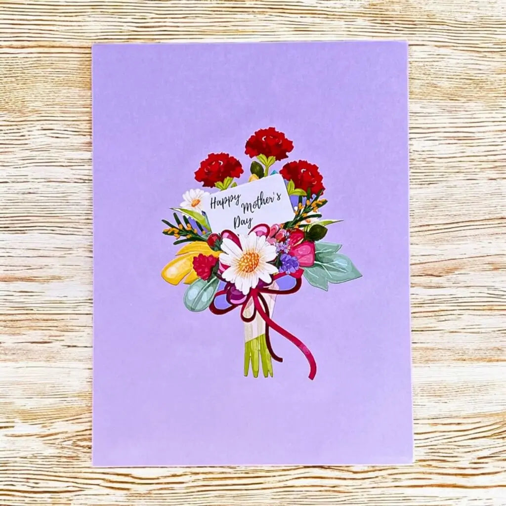 Happy Mother's Day Colourful Spring Flower Garden 3D Card