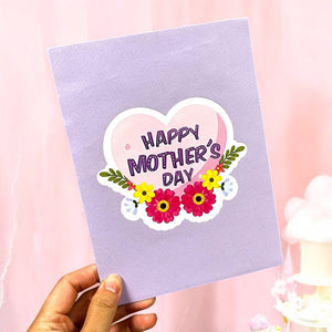 Happy Mother's Day Purple Spring Flower Garden Floral Card