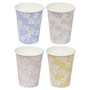 Hello Spring Floral Paper Cups 8pk