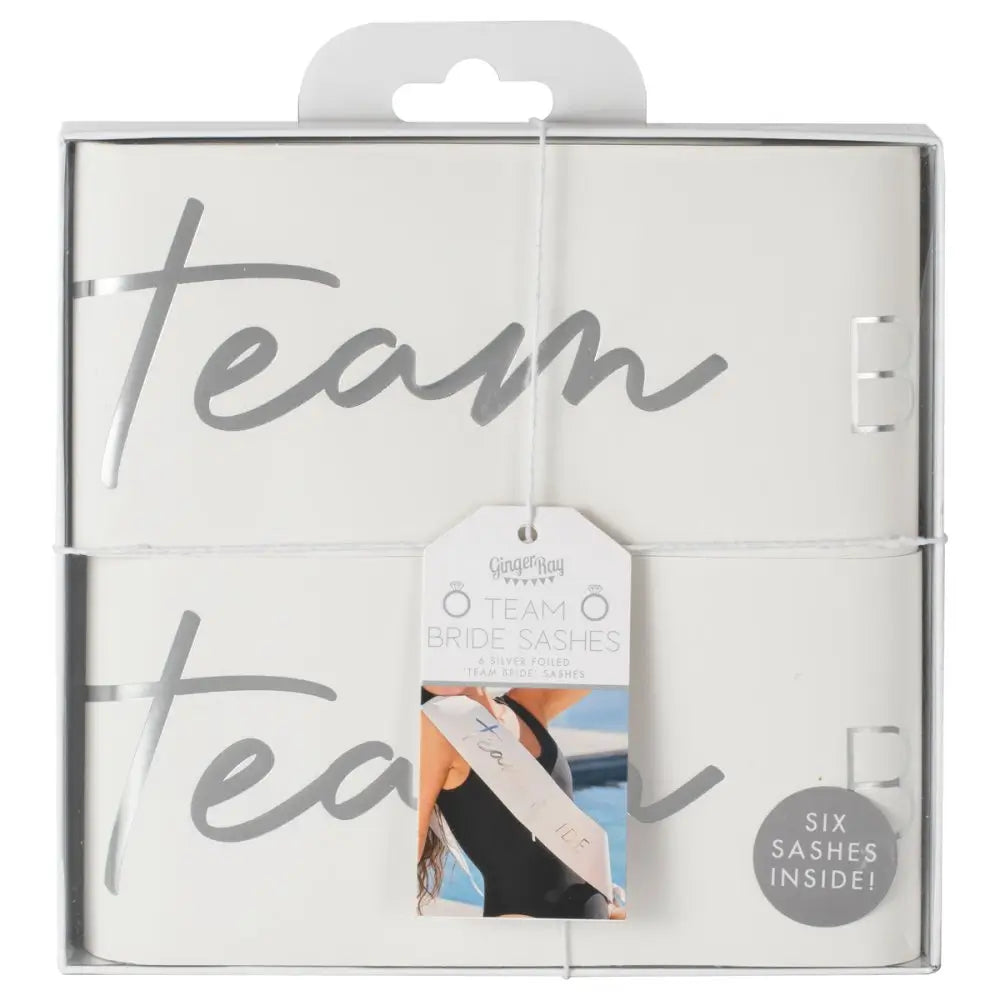 Hen Weekend hen party Team Bride Sashes 6pk