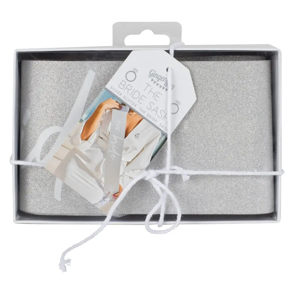 Hen Weekend The Bride Silver Sash