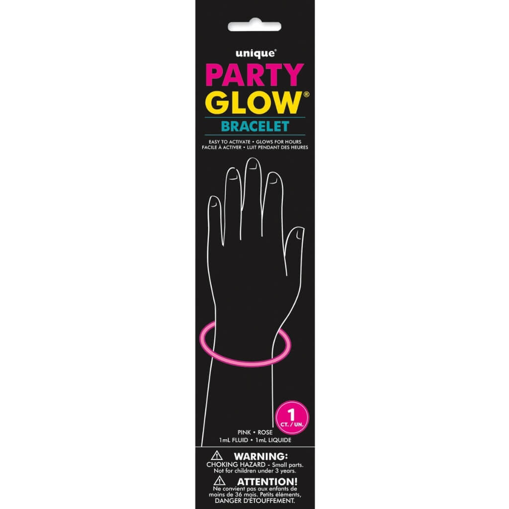 Glow In The Dark Neon Hot Pink Bracelet