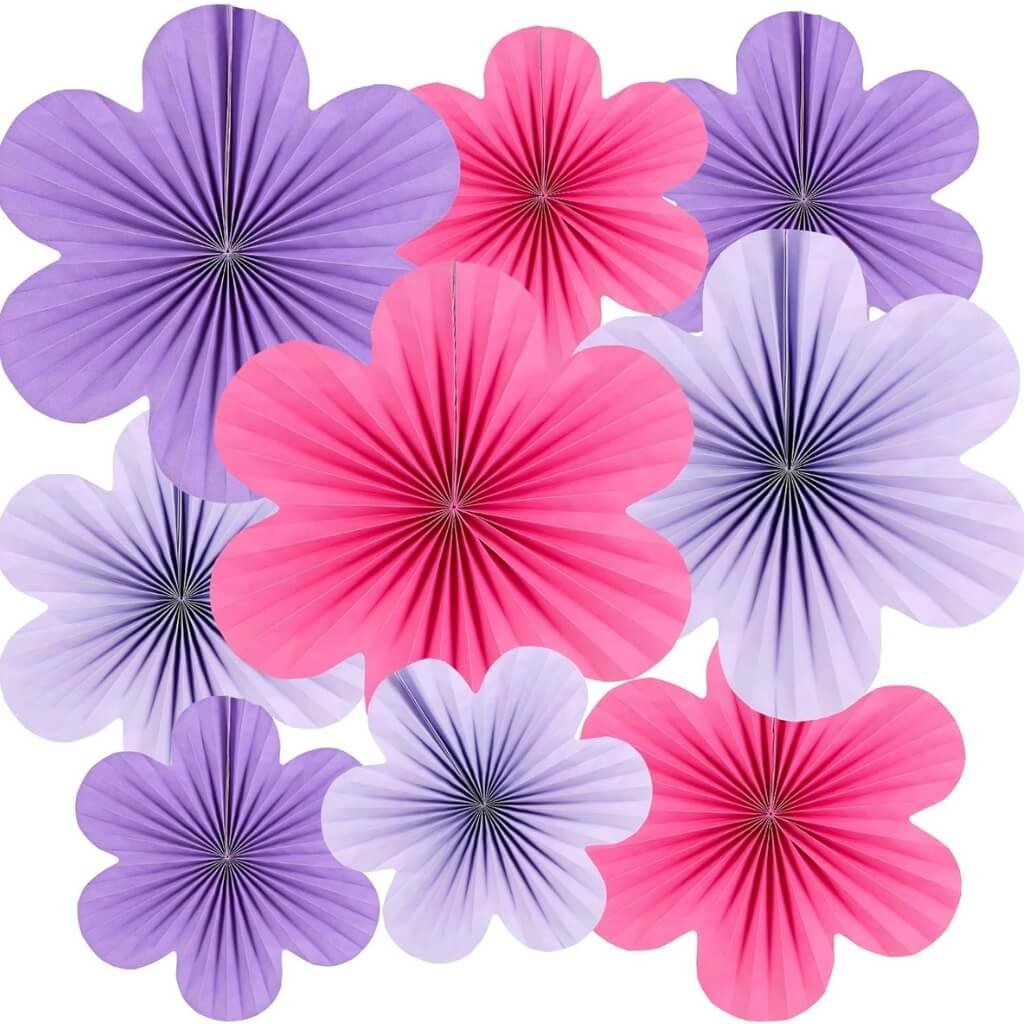 Hot Pink & Purple Cherry Blossom Flower Arrangements 9pk