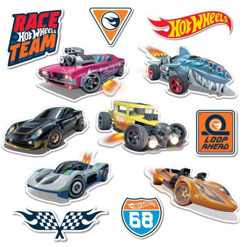 Hot Wheels Cutout Wall Decorations 12pk