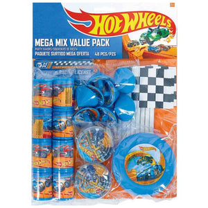 Pack of 48 Hot Wheels Wild Racer Mega Mix Favours Value Pack.