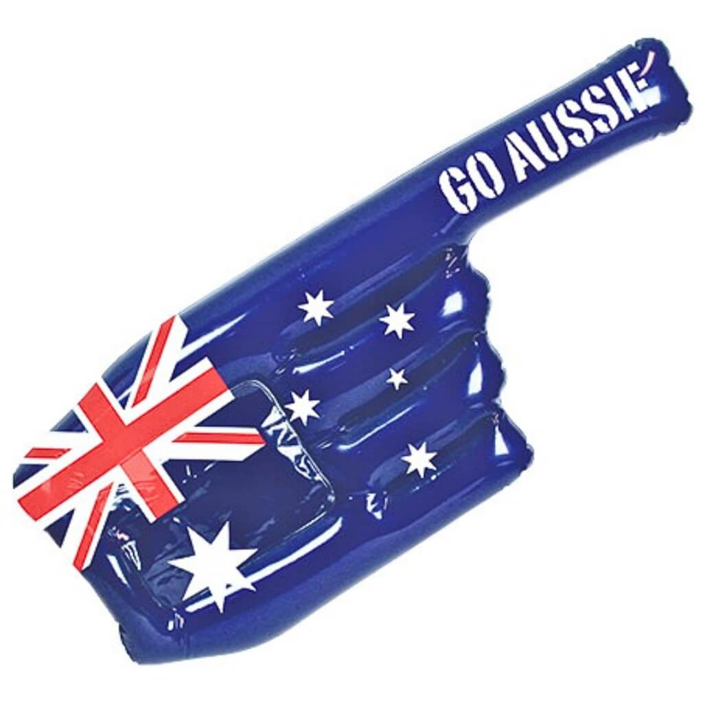 55cm inflatable Australian flag cheering hand