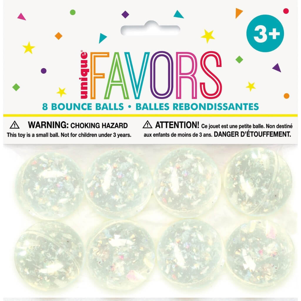 Iridescent Bounce Balls 8pk kids party favours