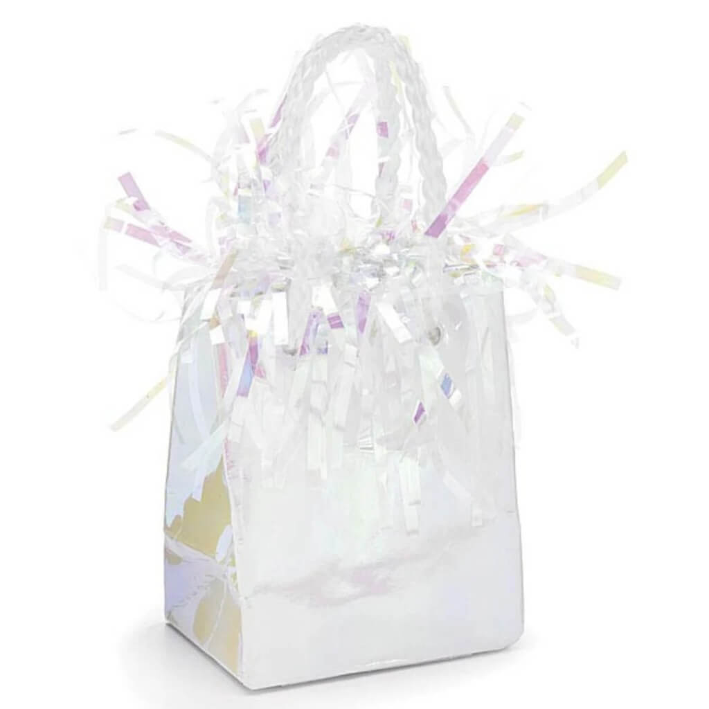 Iridescent Gift Bag Balloon Weight