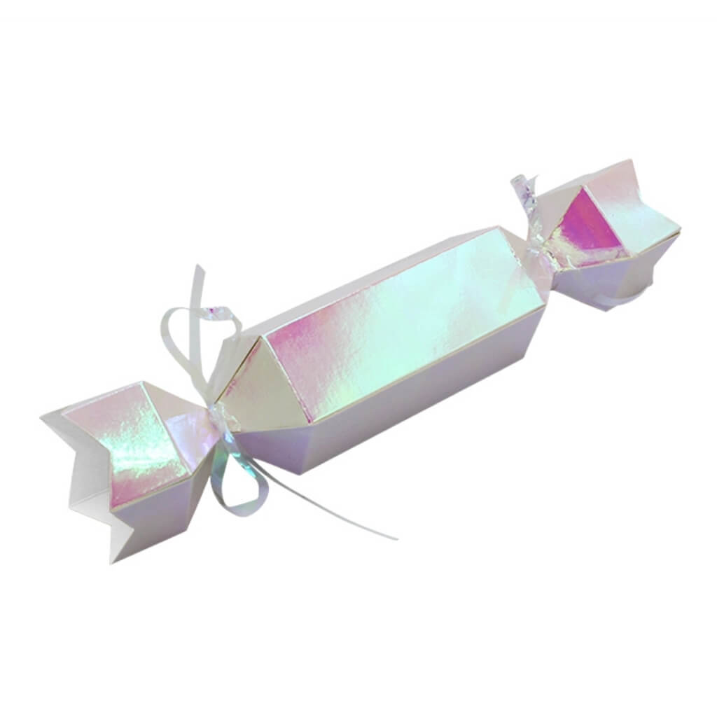 Iridescent Paper Bonbon Gift Boxes 10pk