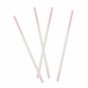 Iridescent Paper Straws 20 Pack