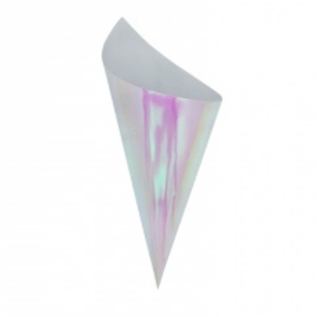 Iridescent Paper Snack Cones 10pk