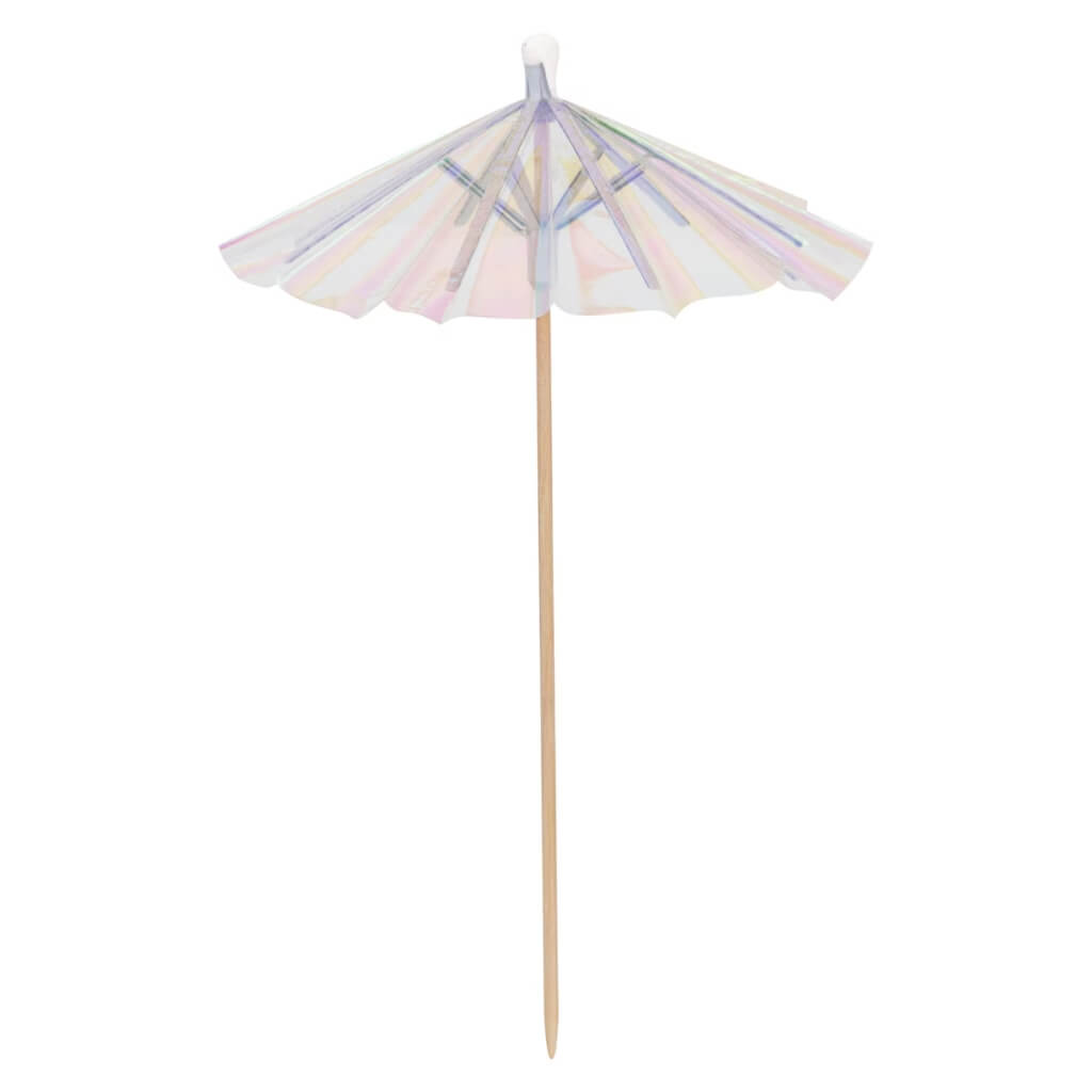 Iridescent Parasol Picks 25pk