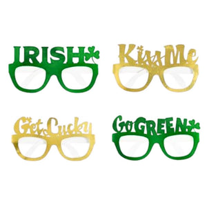 St Patrick’s Day foil party glasses 4 pack