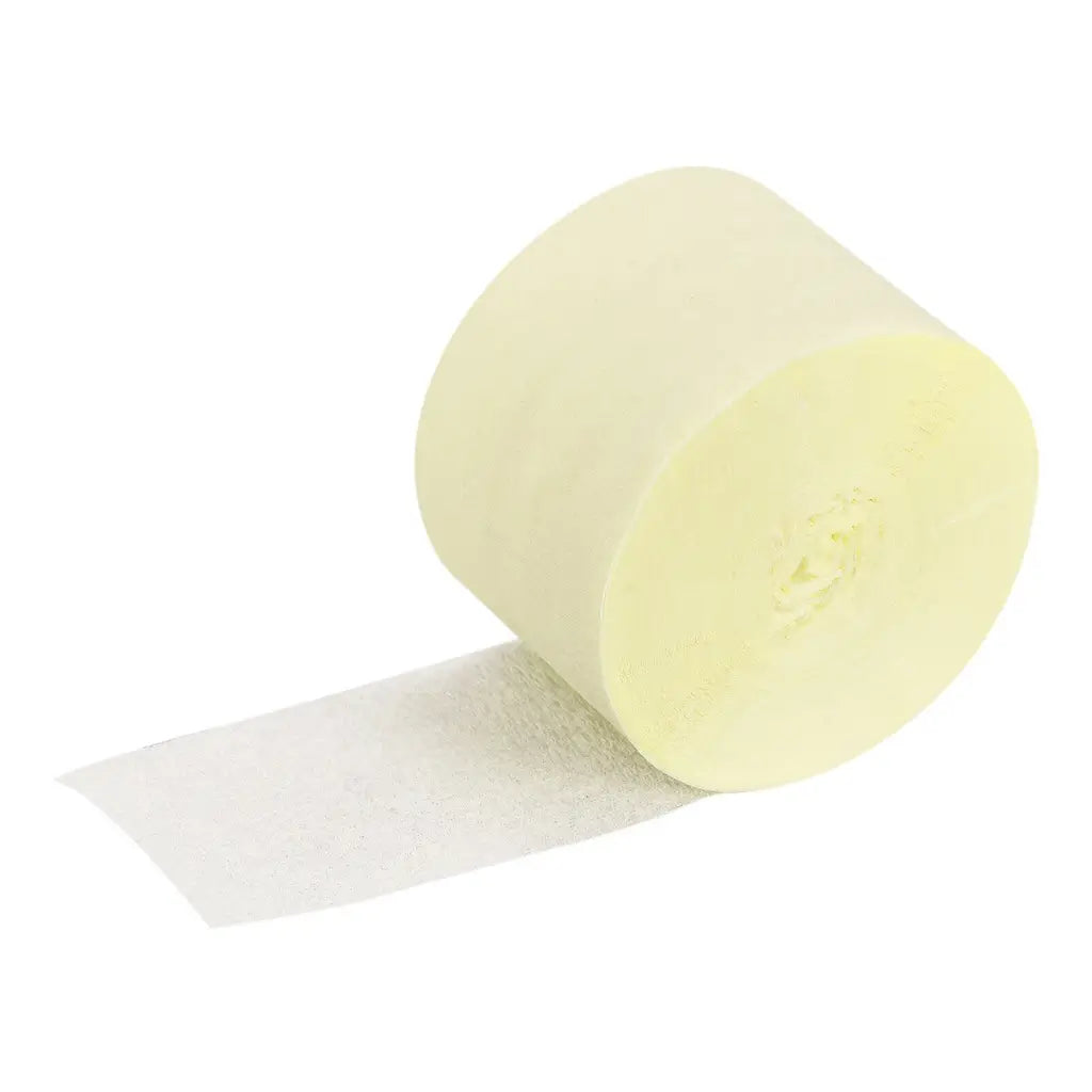 Ivory Crepe Paper Streamer Roll 25m