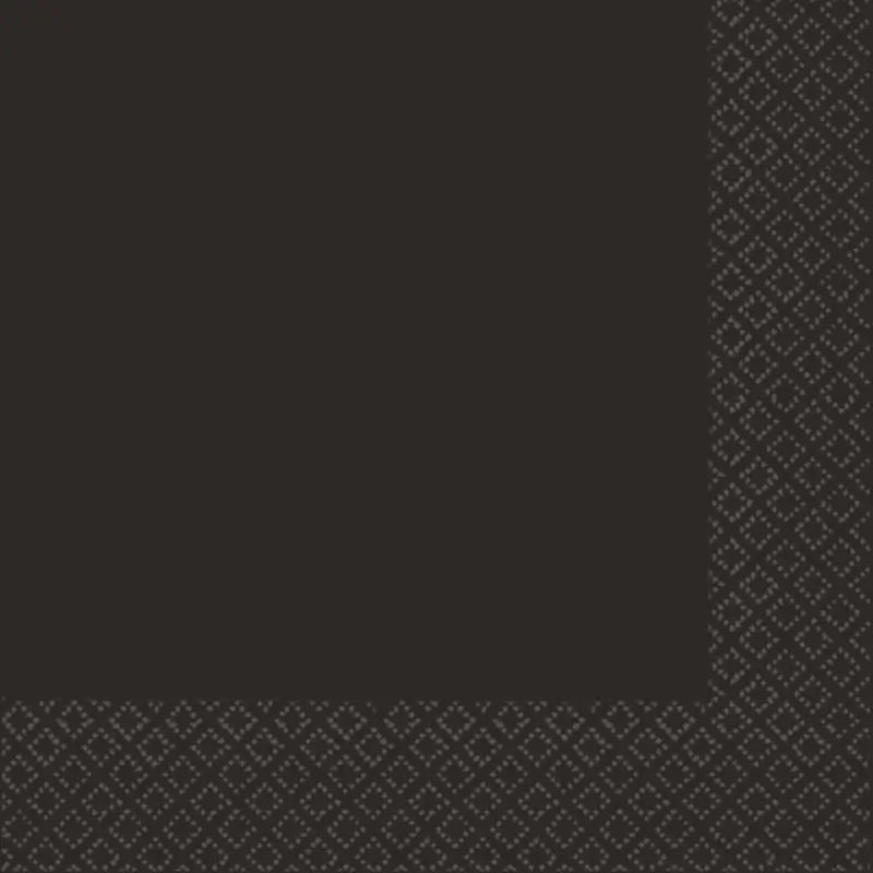 Jet Black Bevearge Napkins 2 Ply 40pk