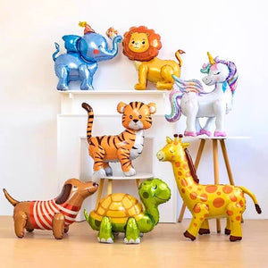 Jumbo 3D Freestanding jungle animal Foil Balloon – Safari Party Decoration