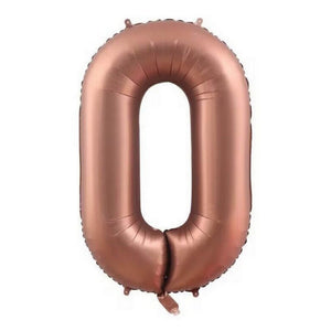40 Inch Jumbo Chocolate Brown 0-9 Number Foil Balloons number 0