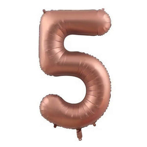 40 Inch Jumbo Chocolate Brown 0-9 Number Foil Balloons number 5