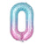 40-inch Jumbo Mermaid Number 0-9 Foil Balloon