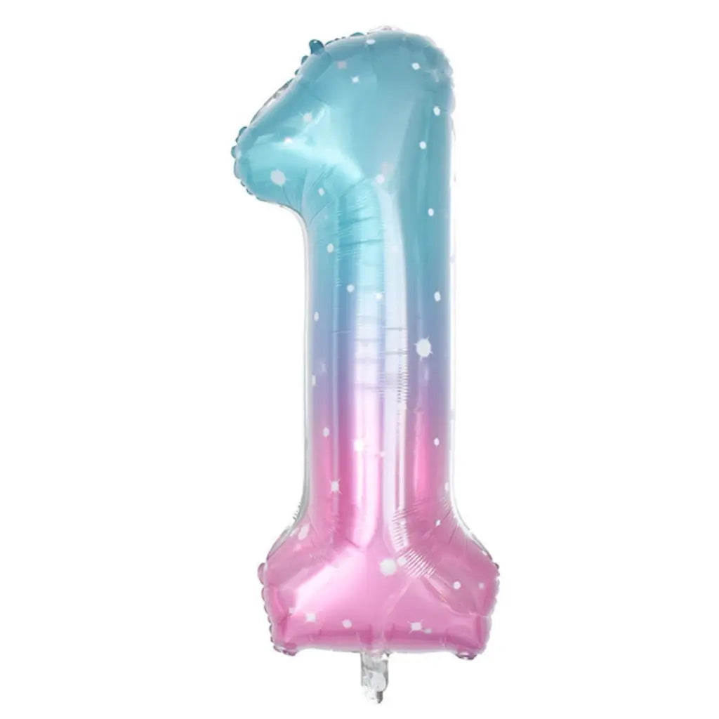 40-inch Jumbo Mermaid Number 1 Foil Balloon