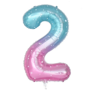 40-inch Jumbo Mermaid Number 2 Foil Balloon