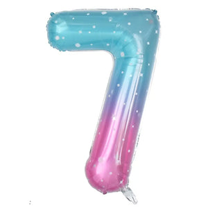 40-inch Jumbo Mermaid Number 7 Foil Balloon