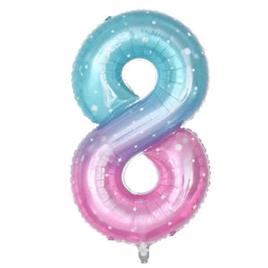 40-inch Jumbo Mermaid Number 8 Foil Balloon